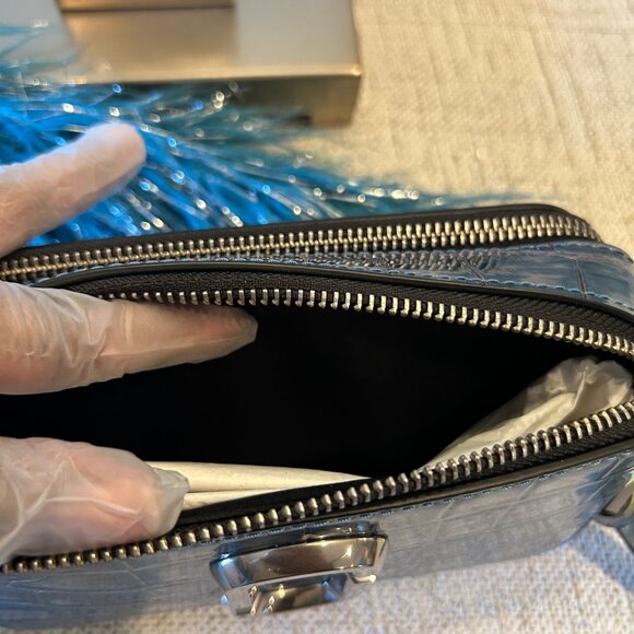 Marc Jacobs Harbor Blue Multi Snapshot Bag with Faux Fur - Picture 8 of 8